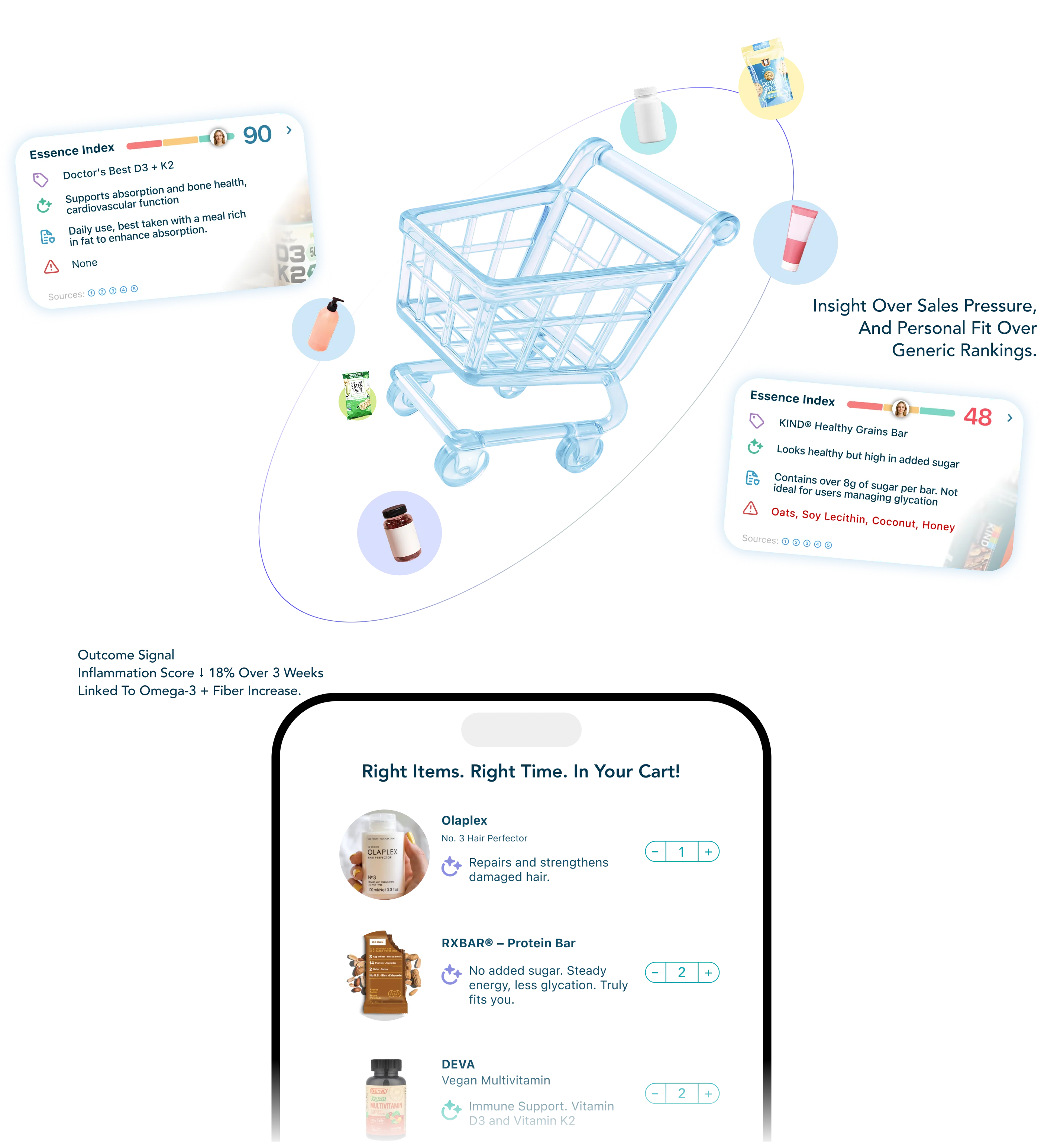 Product recognition and personalized fit analysis